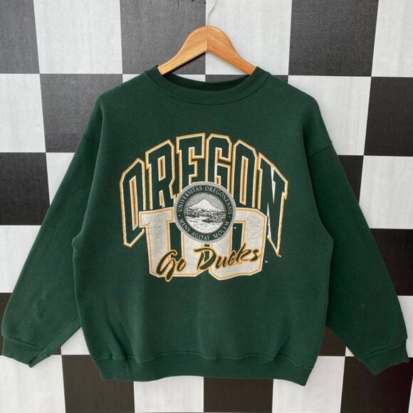 Vintage Oregon Ducks Logo Sweatshirt Retro 90s University Of Oregon Shirt tee - Picture 1 of 2